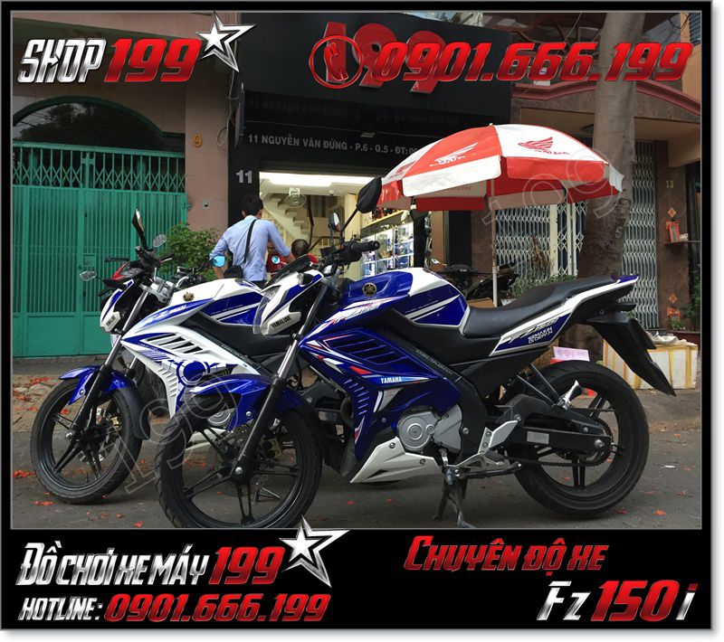 Yamaha FZ150i độ khủng và phong cách của dân chơi Sài Gòn