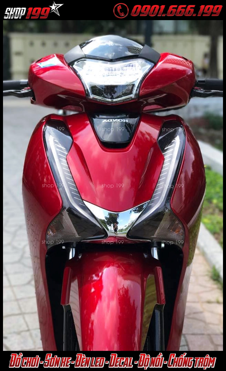 Xe Honda SH 2018 phiên bản màu đỏ