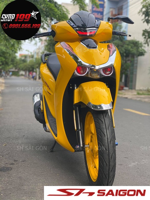 Honda SH dán đổi màu vàng đồng cực  Decal4Bike Revolution  Facebook