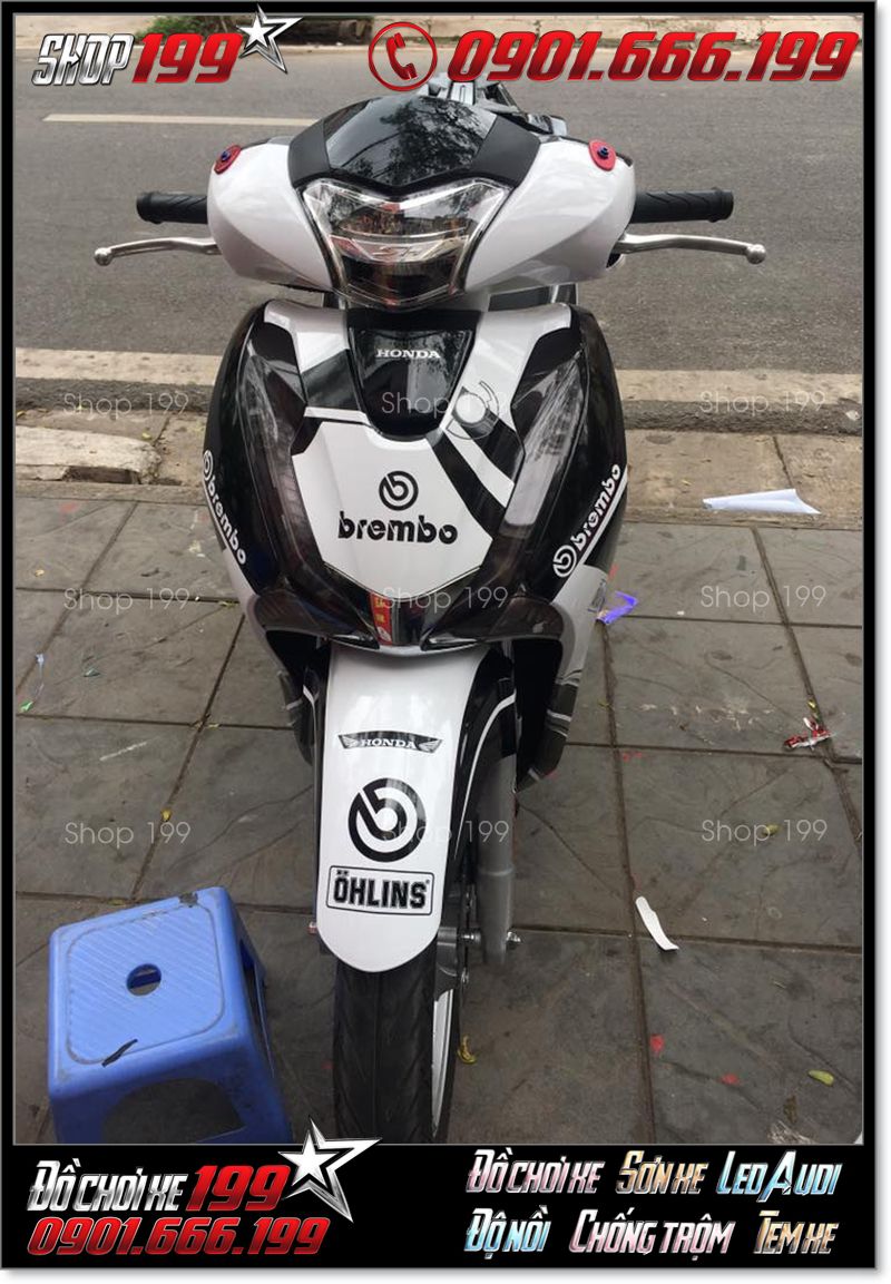 Hình ảnh: SH 2017 dán decal tem trùm đẹp giá rẻ của Biker Sài Gòn