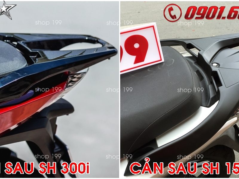 Cản sau SH 300i gắn đẹp và ngầu cho xe Honda SH Việt 150i 125i 2012 2016